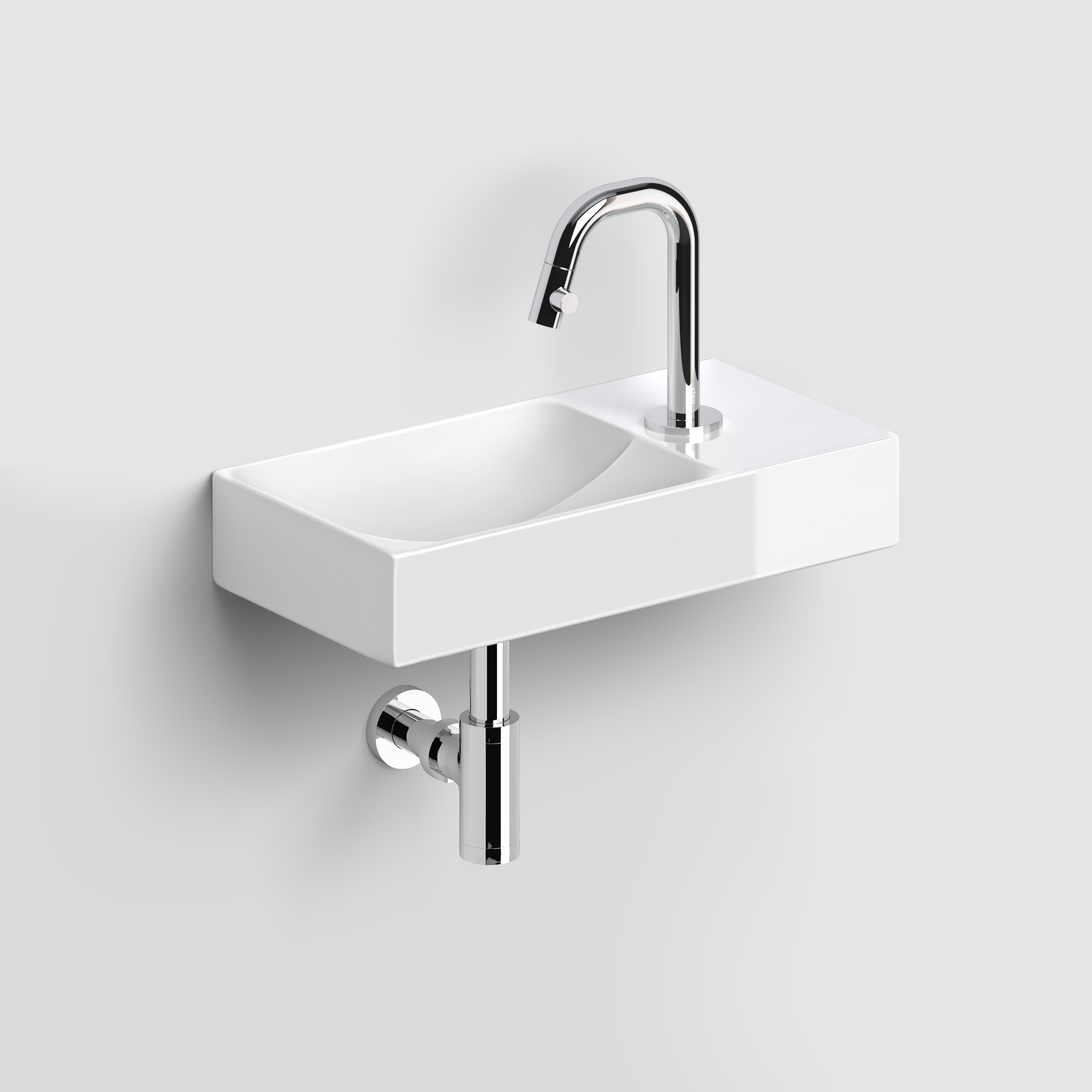 Clou Vale fontein 38cm met Kaldur kraan en MiniSuk in chroom